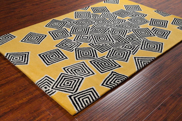 Stella Hand Tufted Contemporary Wool Ste 52215 Rug Chandra Rugs 6