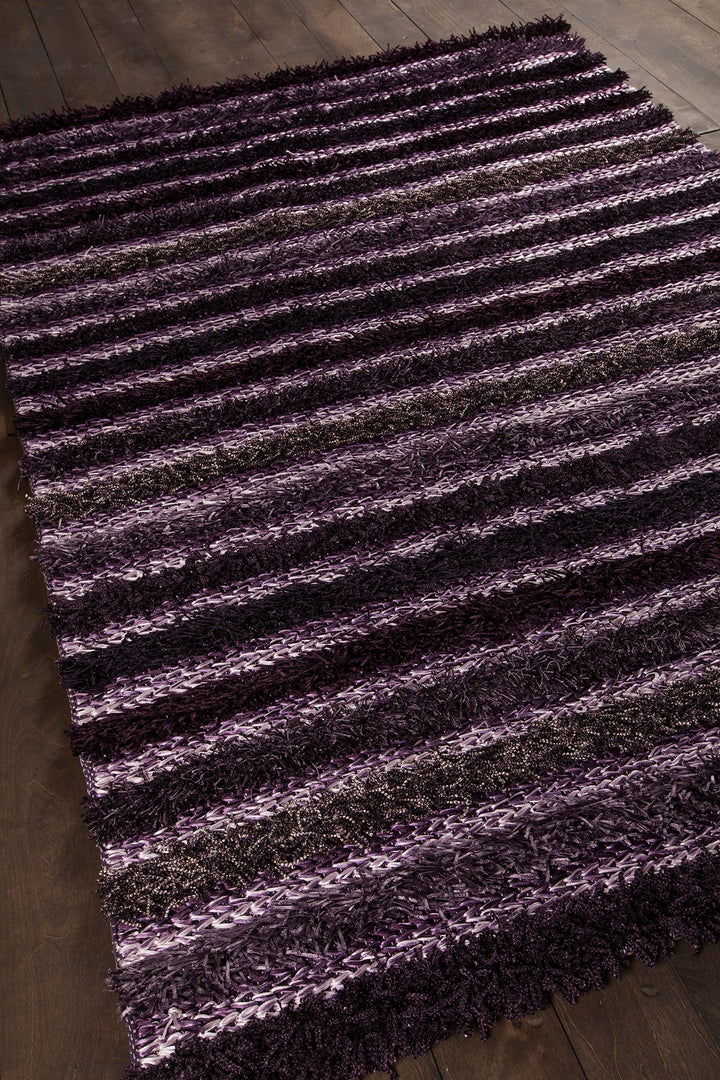 Lavasa Hand Woven Contemporary Shag Lav 21401 Rug Chandra Rugs 4