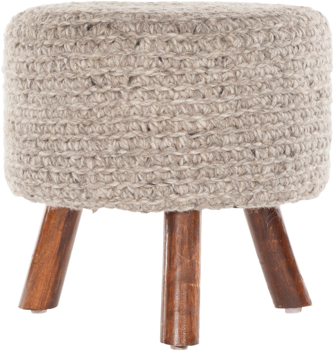 Ida Handmade Contemporary Wool Stool Chandra Rugs Ida40400 Stool 1