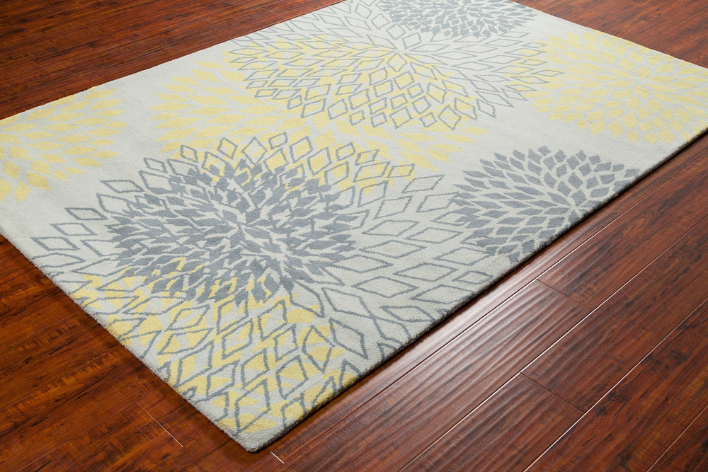 Stella Hand Tufted Contemporary Wool Ste 52080 Rug Chandra Rugs 6
