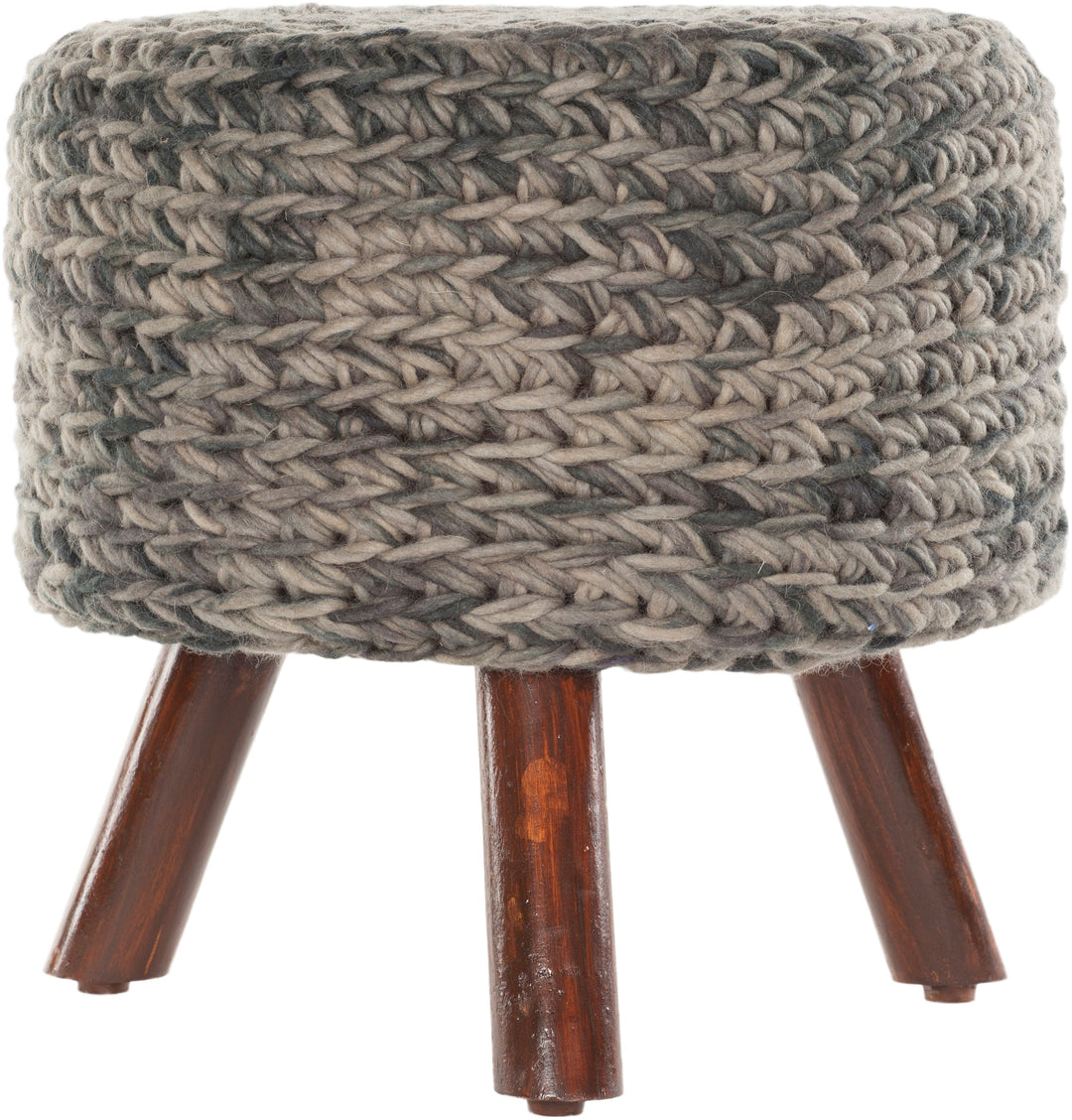 Ida Handmade Contemporary Wool Stool Chandra Rugs Ida40400 Stool 4