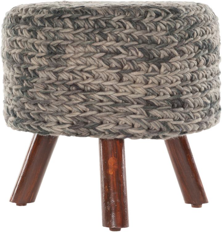 Ida Handmade Contemporary Wool Stool Chandra Rugs Ida40400 Stool 4