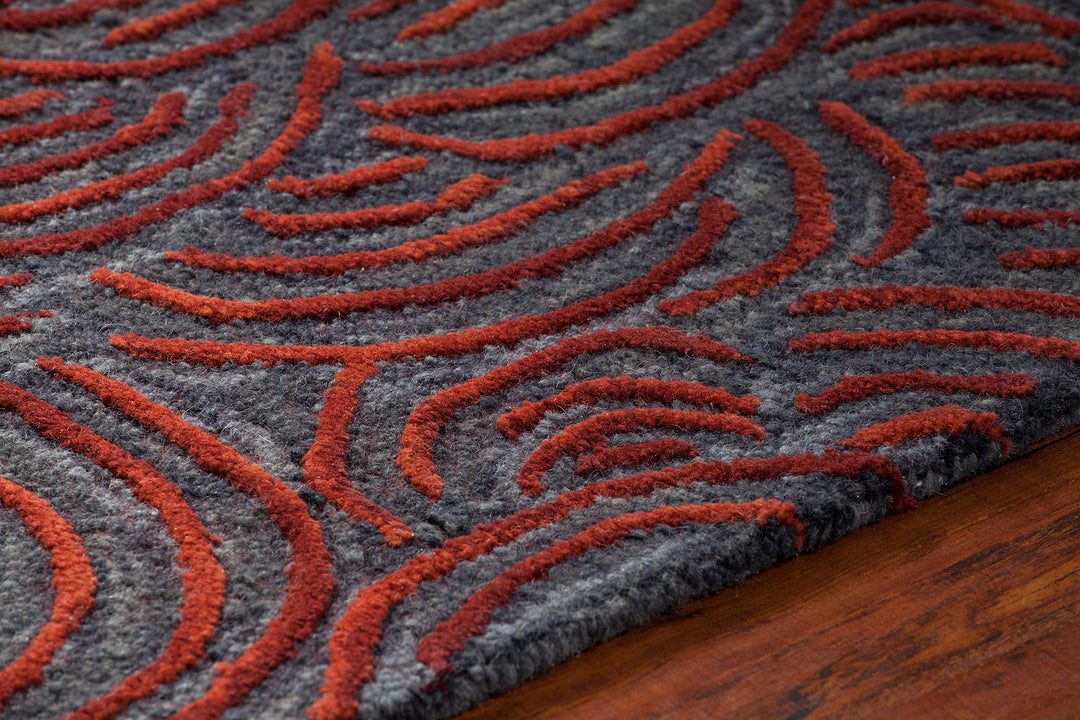 Leia Hand Tufted Contemporay Lei 42203 Rug Chandra Rugs 2