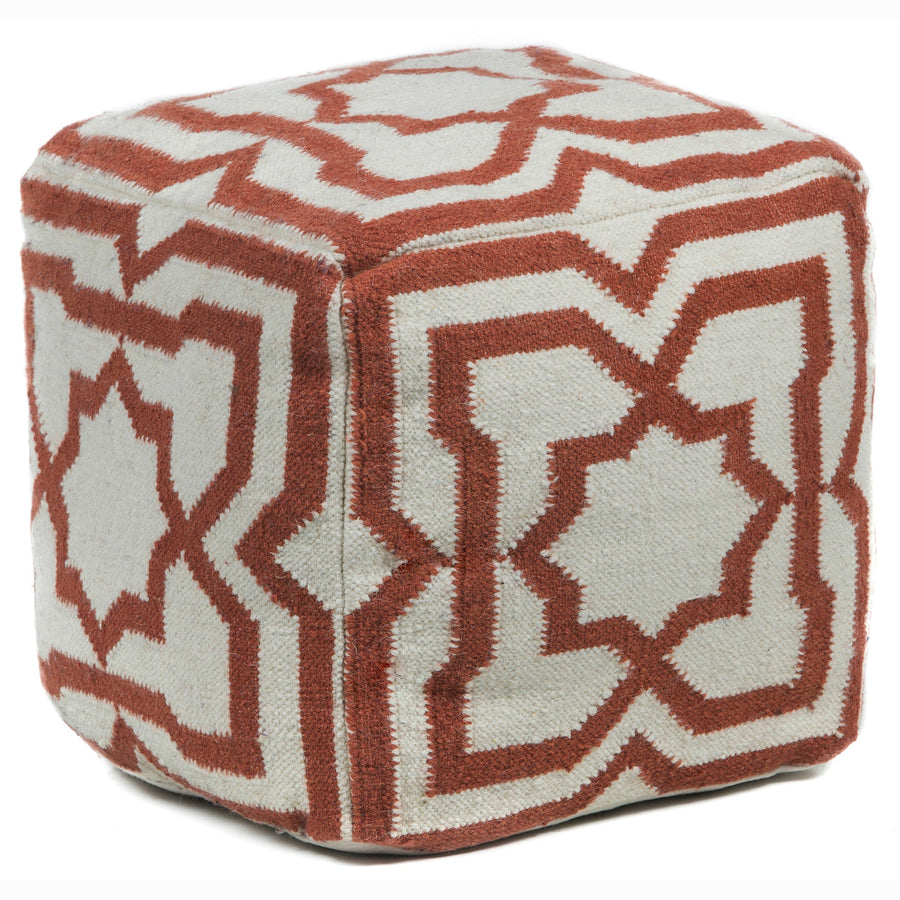 Hand Knitted Contemporary Wool Pou 141 Pouf Chandra Rugs 1