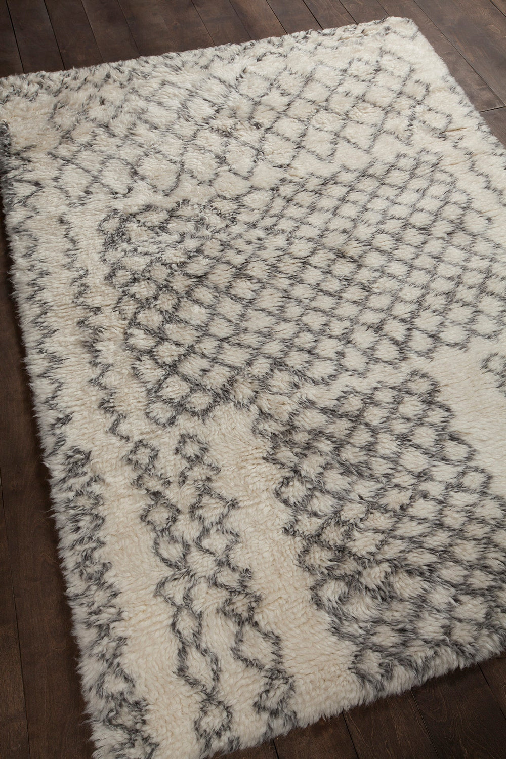 Jeri Hand Knotted Contemporary Shag Jer 44300 Rug Chandra Rugs 4