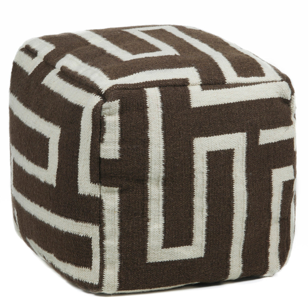 Hand Knitted Contemporary Wool Pou 135 Pouf Chandra Rugs 1