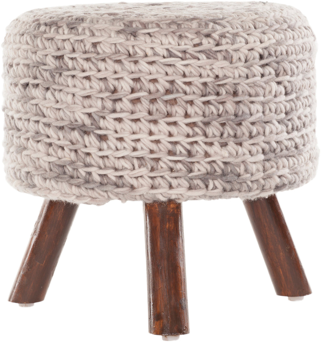 Ida Handmade Contemporary Wool Stool Chandra Rugs Ida40400 Stool 3