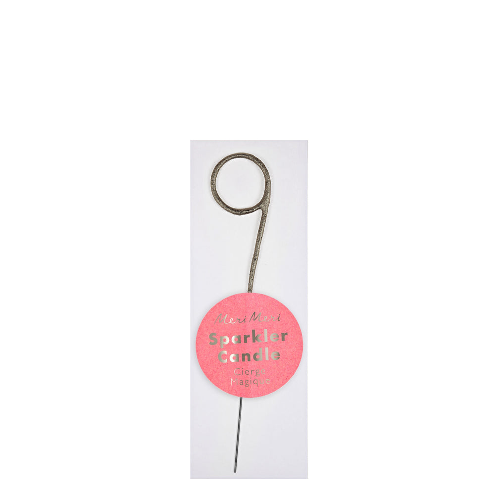 Mini Silver Sparkler Numbers 0 To 9 Candles By Meri Meri 9