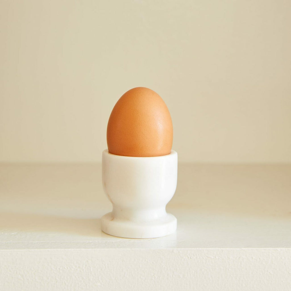 egg cup in white marble design by sir madam 3