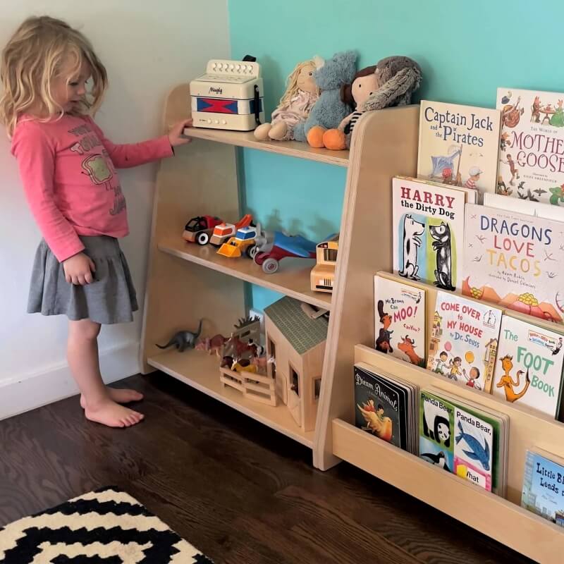 Tiered Montessori Bookshelf 8