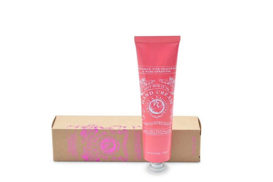 hand cream bergamot pink grapefruit rose geranium 1