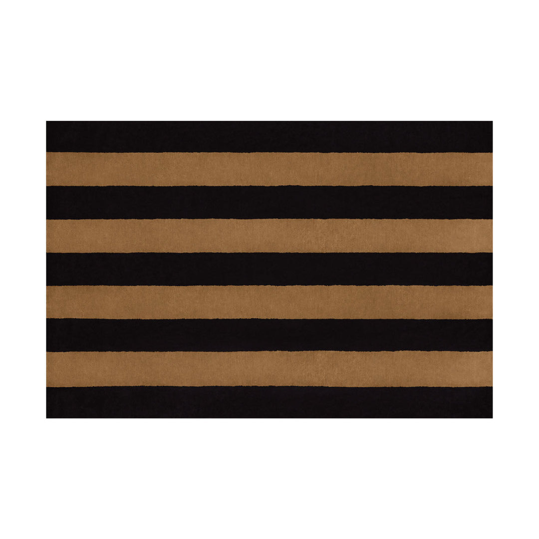 Pattern Black Beige Stripe Rug Hem Hem 31361 1