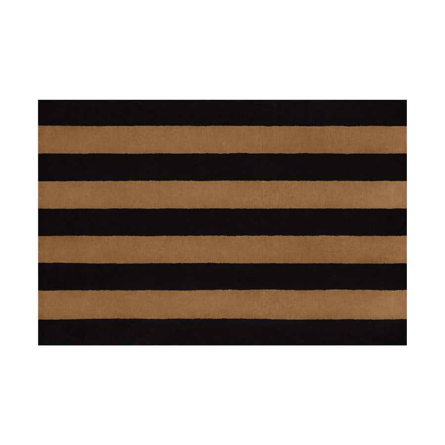 Pattern Black Beige Stripe Rug Hem Hem 31361 1