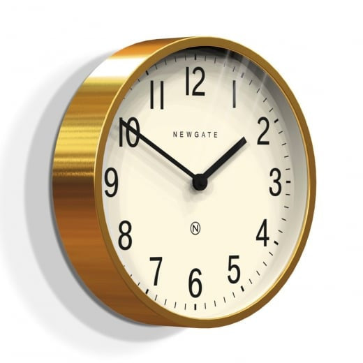 master edwards wall clock in radial copper design by newgate 1