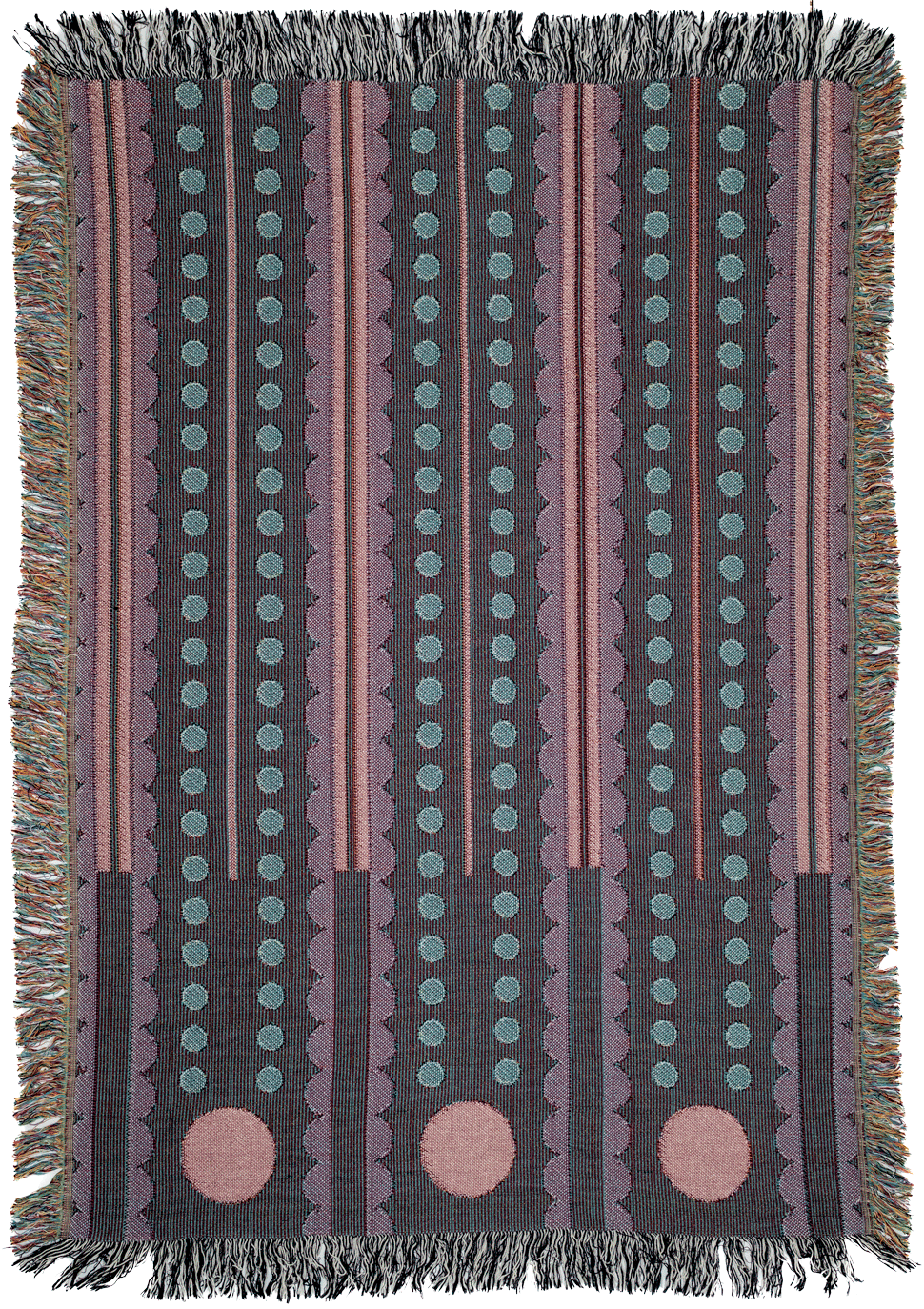 Olive Cranberry Woven Blankets