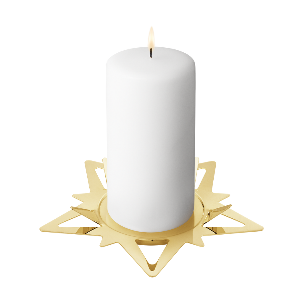 classic christmas star pillar candleholder 2