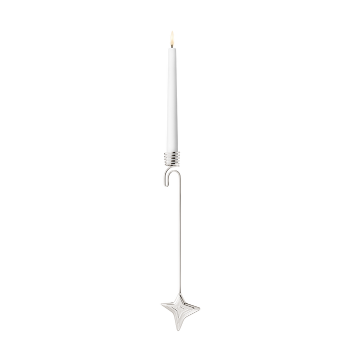 Candle Holder Four Point Star Palladium 1