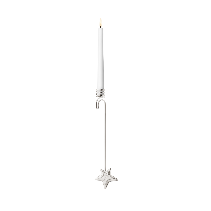 Candle Holder Five Point Star Palladium 1