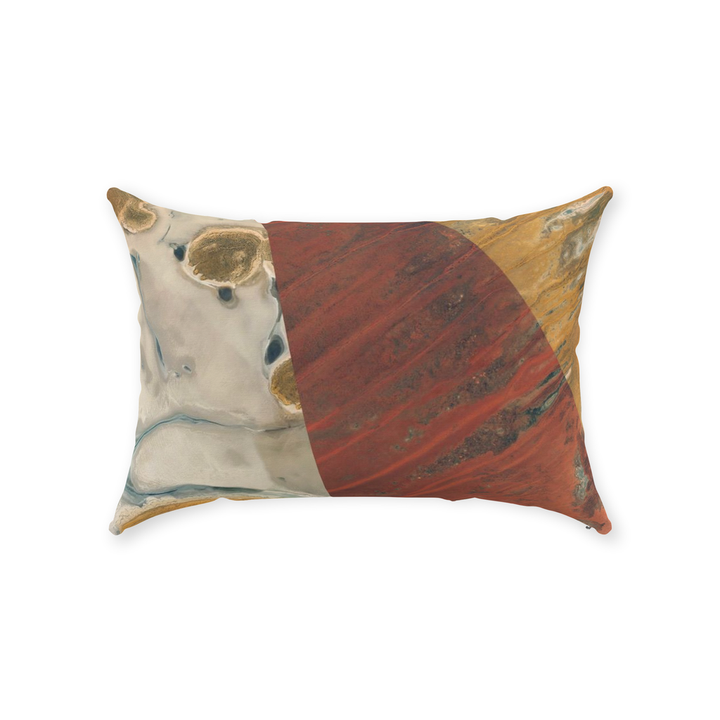 Arial Collage Throw Pillows