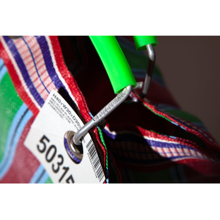 recycled plastic stripe bag square by puebco 503271 10