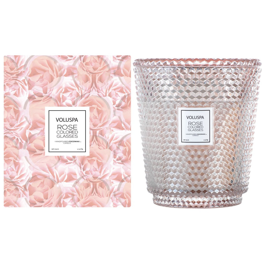Rose Colored Glasses 5 Wick Hearth Candle