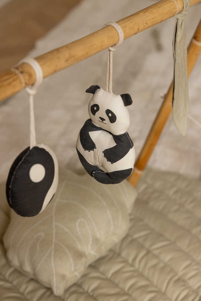 Set Of 3 Rattle Toy Hangers Panda Lorena Canals Ttb Panda 2