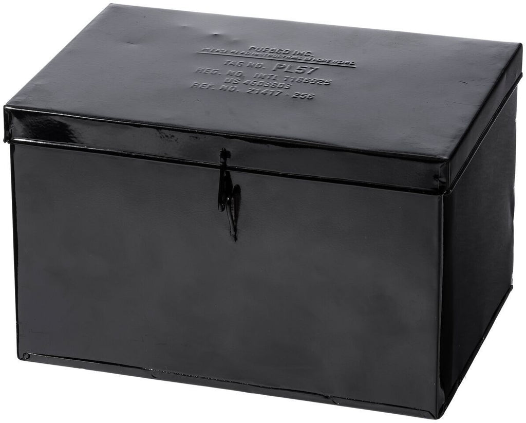 container with partition large black design by puebco 1