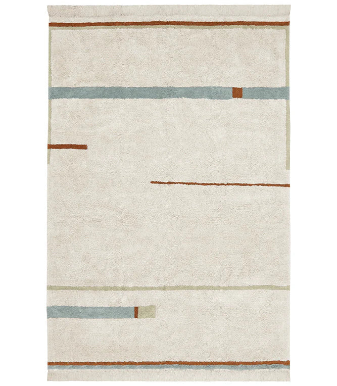 Washable Rug Lane Natural Vintage Blue Lorena Canals C Lane Nvb S 1