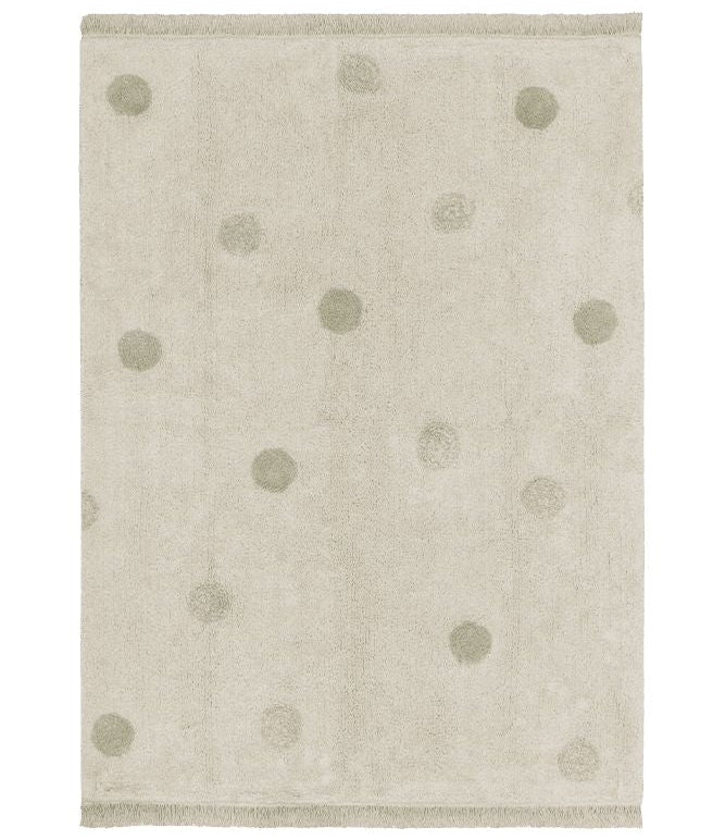 Washable Rug Hippy Dots Olive Lorena Canals C Hido Olv 1