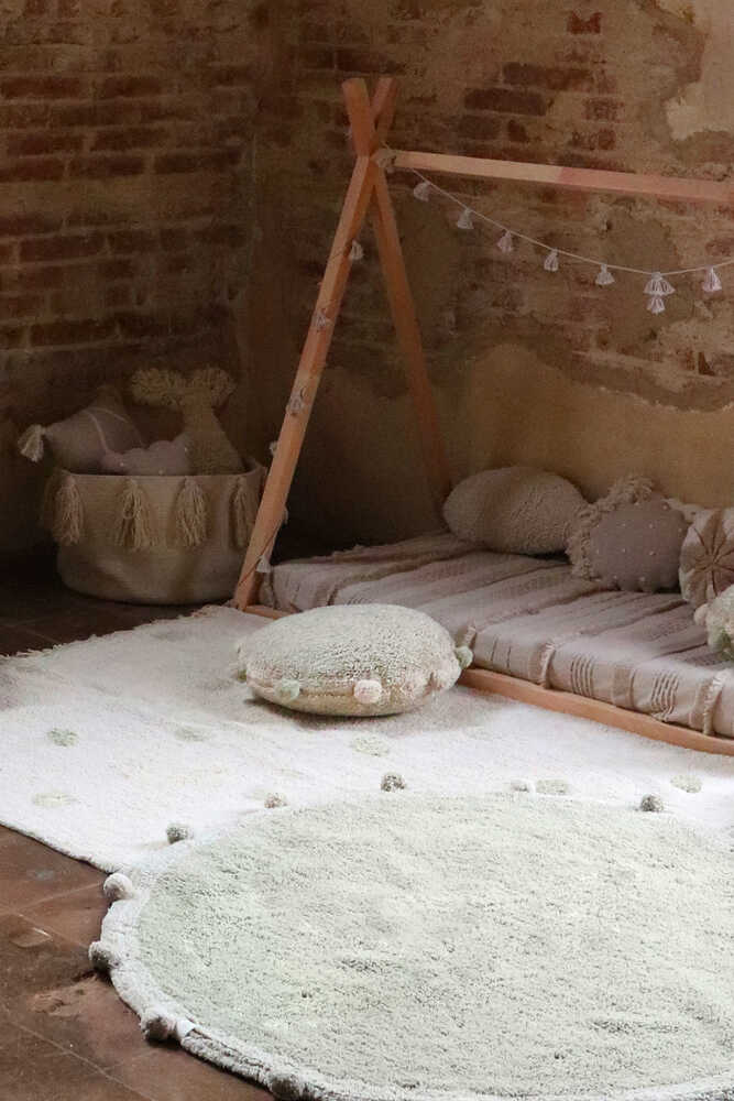 Washable Rug Hippy Dots Olive Lorena Canals C Hido Olv 4