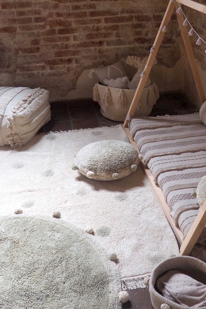 Washable Rug Hippy Dots Olive Lorena Canals C Hido Olv 3