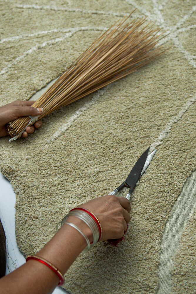 Washable Rug Mini Monstera Olive Lorena Canals C Mi Mons 5