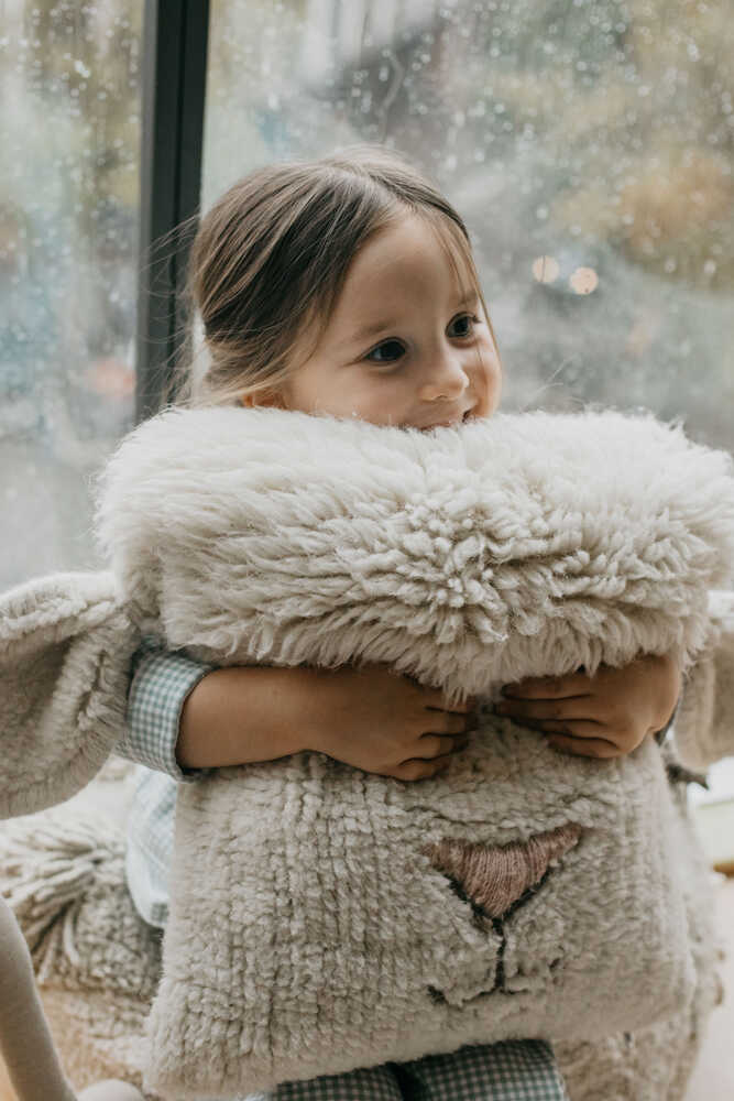 Woolable Cushion Pink Nose Sheep Lorena Canals Wo Sc Nose 4