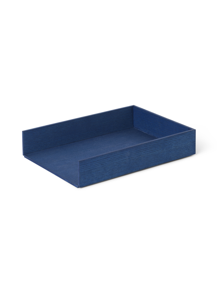 Letter Tray in Blue Stained Ash by Ferm Living