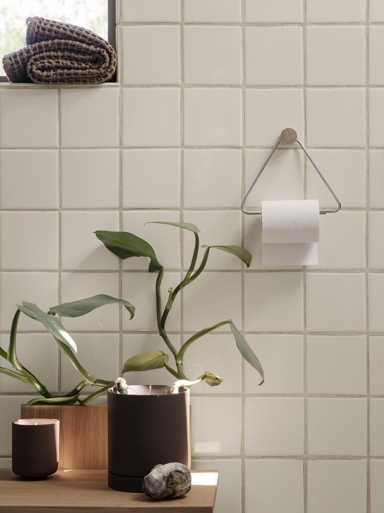 Toilet Paper Holder in Chrome by Ferm Living