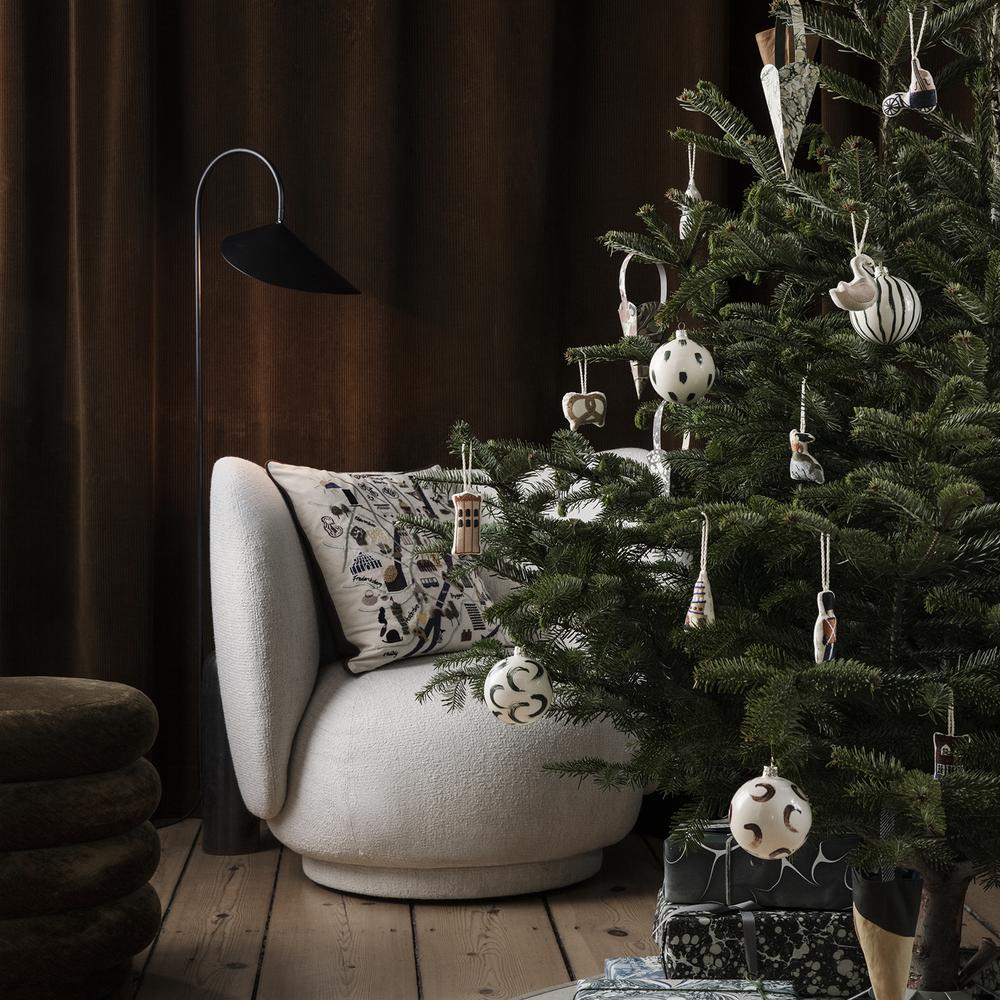 Copenhagen Embroidered Ornaments - Kringle by Ferm Living by Ferm Living