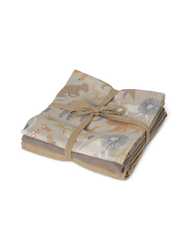 Muslin Squares (Set of 3) in Safari by Ferm Living
