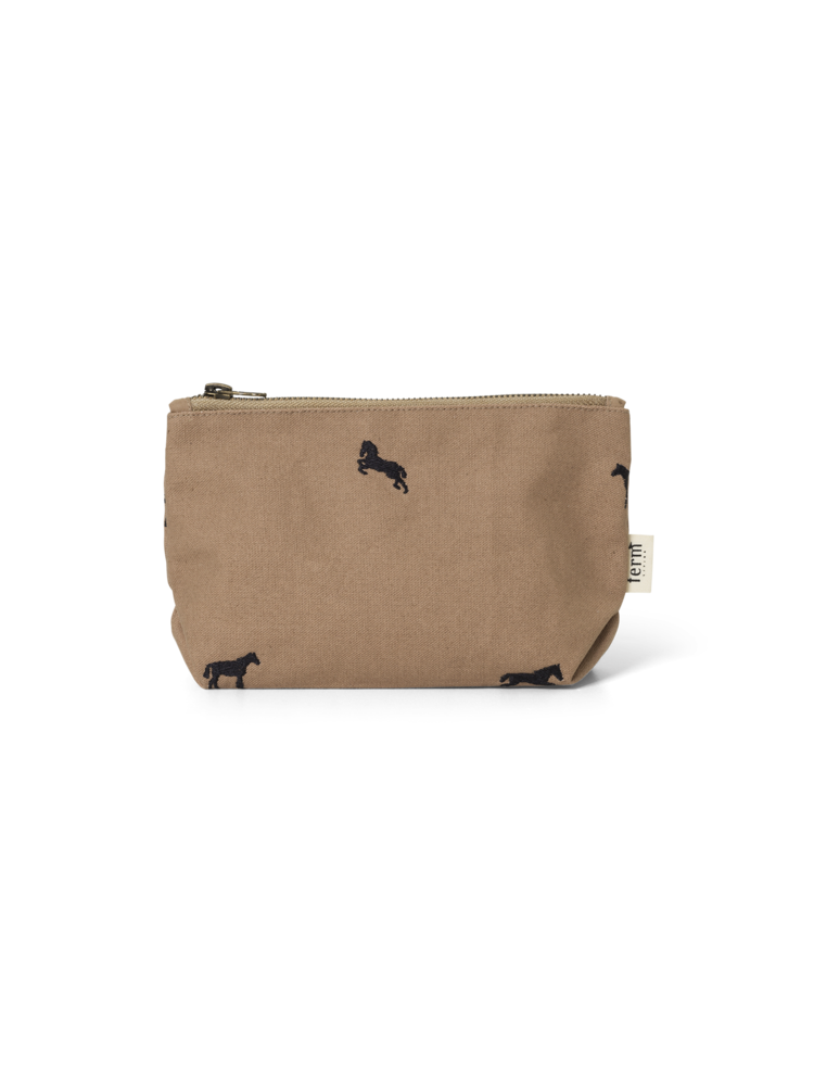 Horse Embroidery Bag in Small Tan by Ferm Living