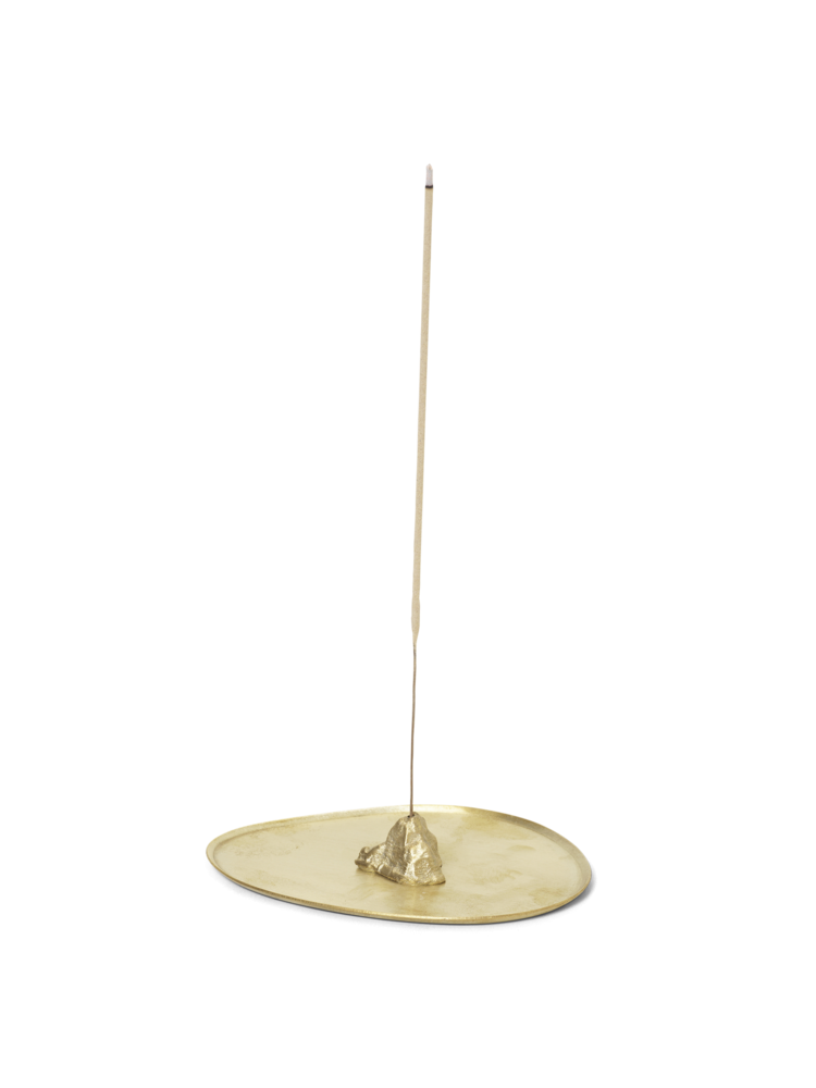 Stone Incense Burner in Brass by Ferm Living