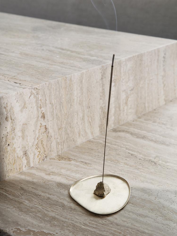 Stone Incense Burner in Brass by Ferm Living