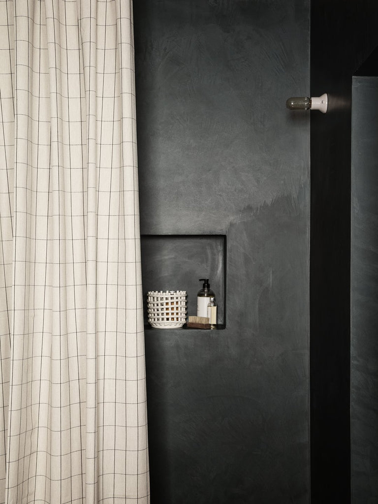 Chambray Shower Curtain - Grid by Ferm Living