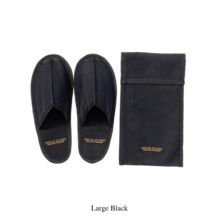 Waxed Canvas Portable Slipper - Large - Off White