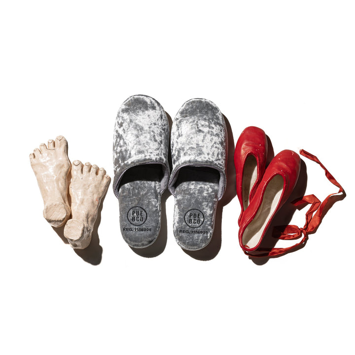 Velvet Slipper - Small - Silver