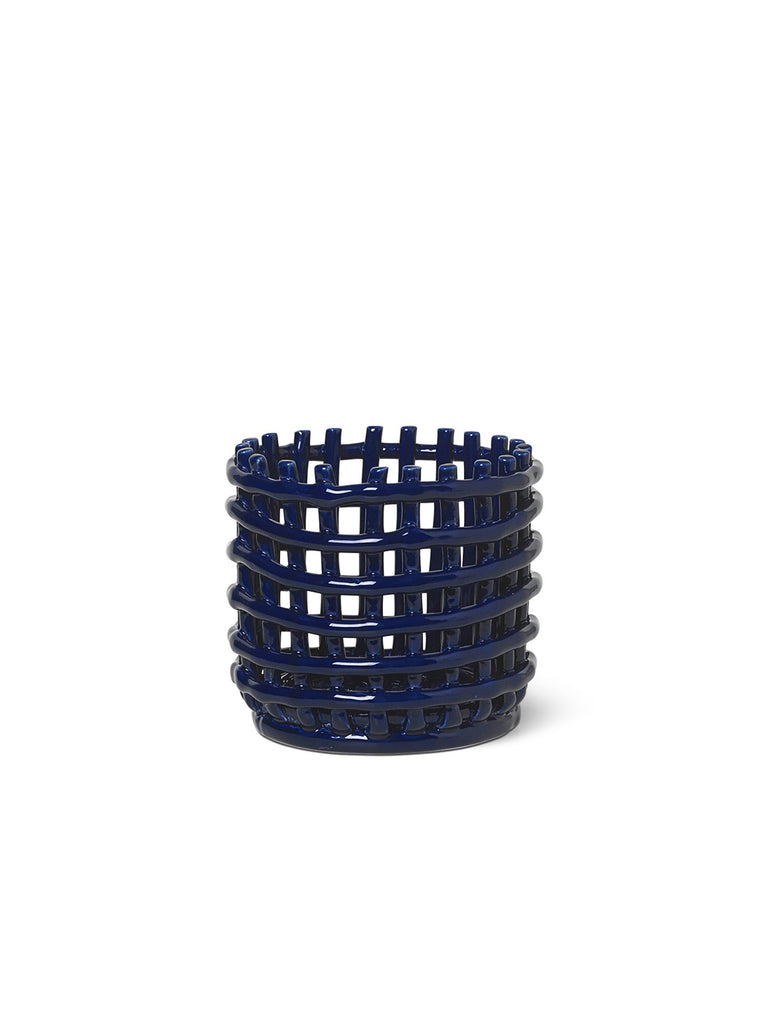 Ceramic Basket - Blue by Ferm Living