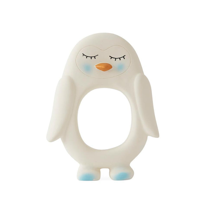 Penguin Baby Teether in White