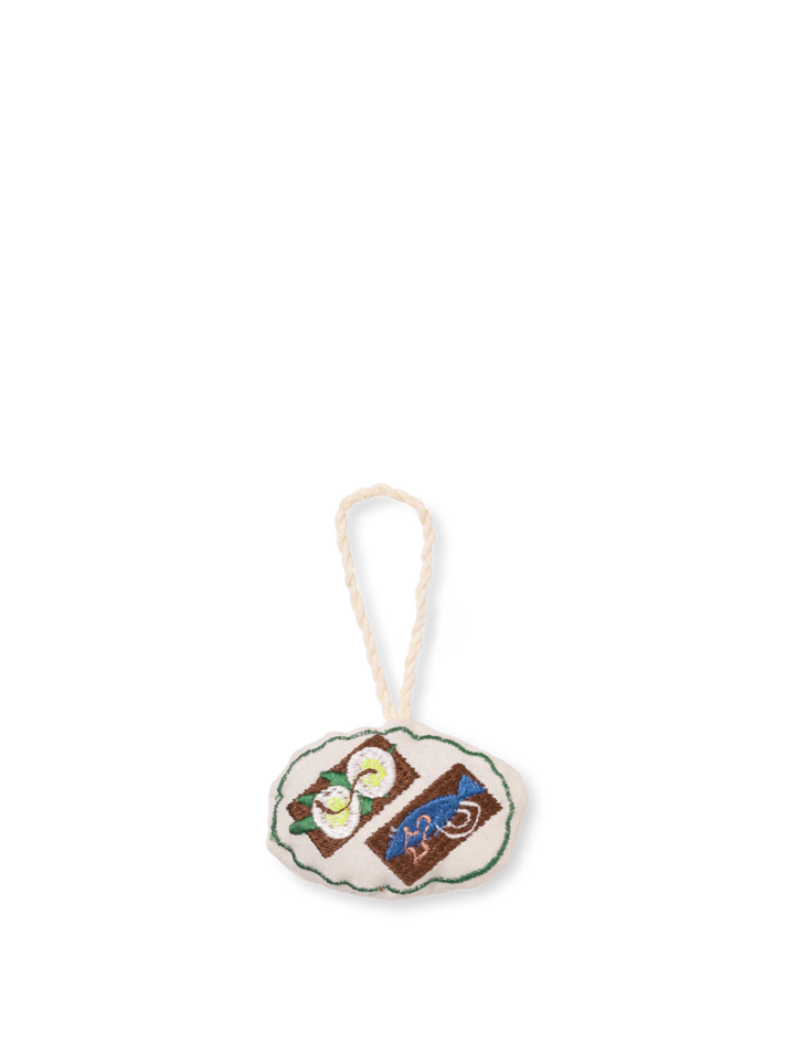 Copenhagen Embroidered Ornament – Open Sandwich