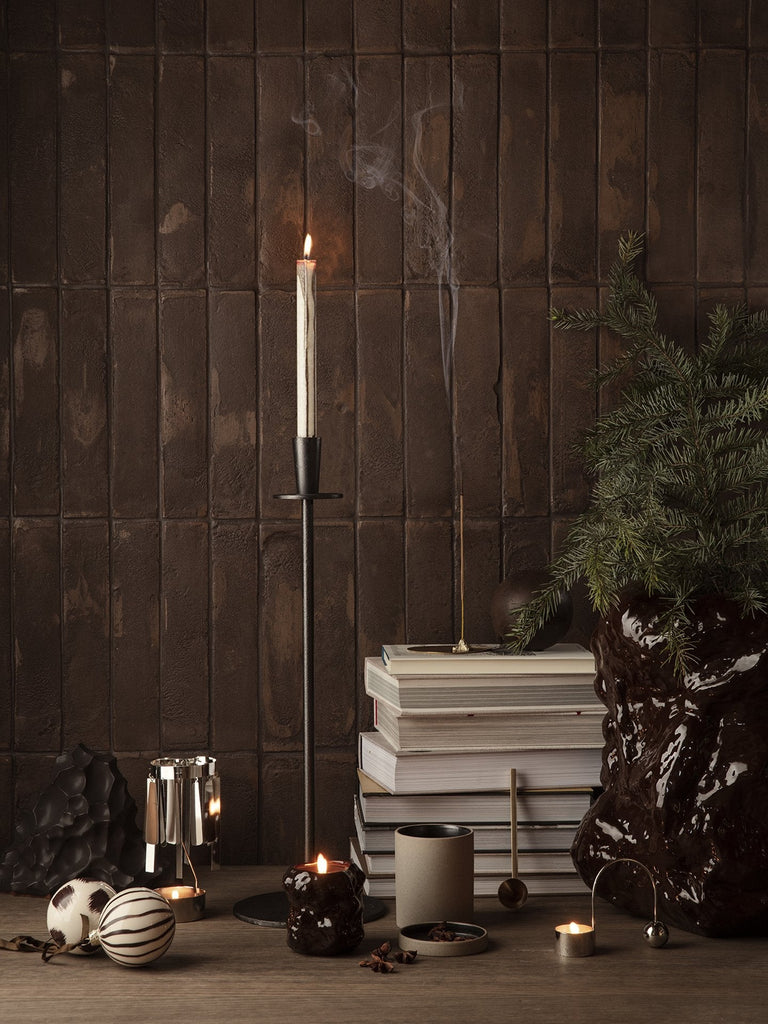 Hoy Casted Candle Holder by Ferm Living by Ferm Living