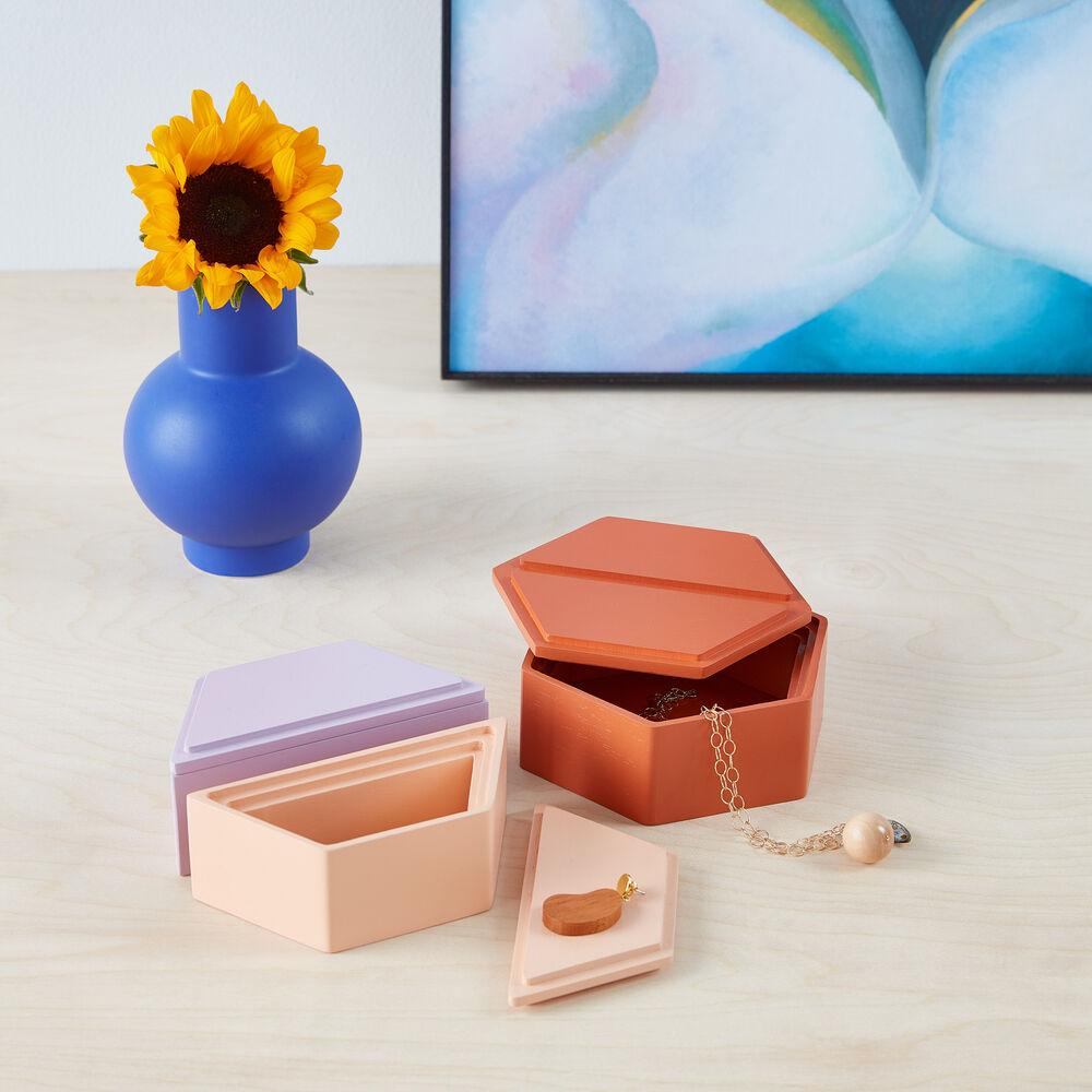 Honeycomb Stacking Jewelry Boxes by MoMA