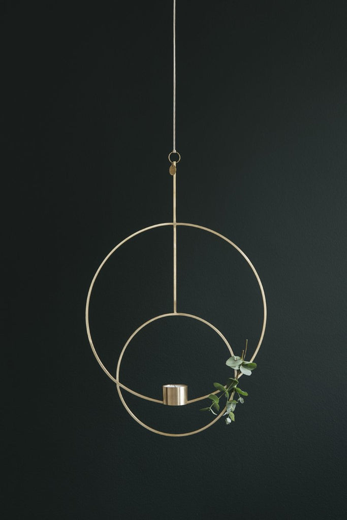 Circular Hanging Tealight Deco in Black by Ferm Living
