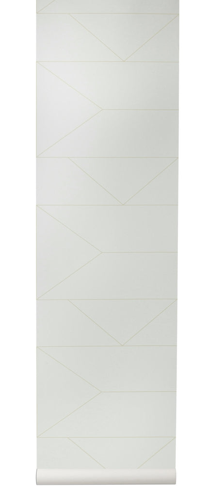 Lines Wallpaper in Off-White by Ferm Living